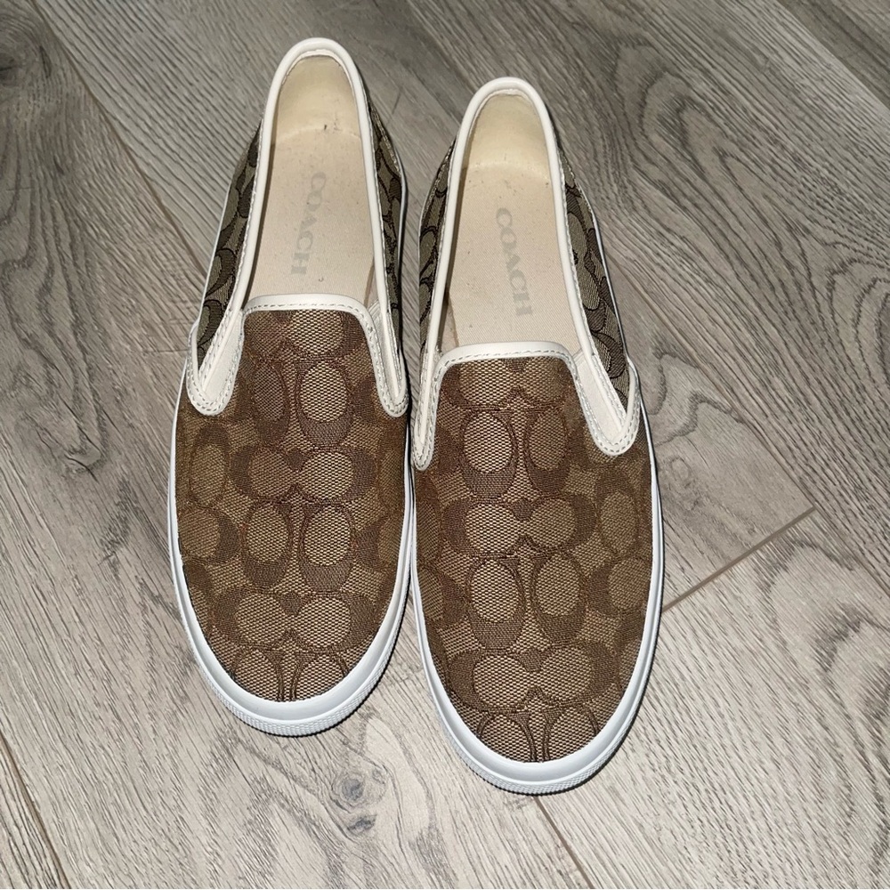 Coach Women's Slip-On Canvas Sneaker Shoes - Picture 2 of 6
